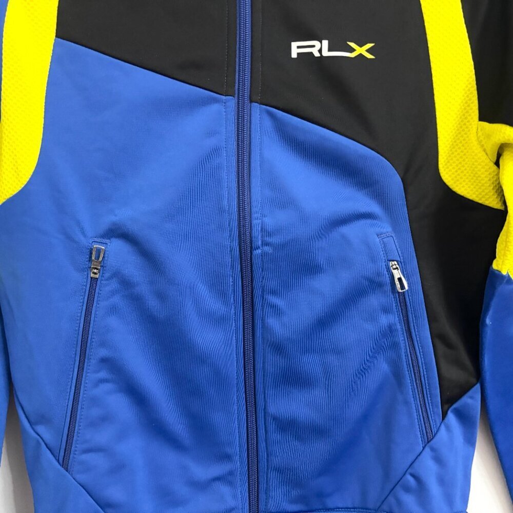 Rare EUC RLX Ralph Lauren Blue & Yellow Performance Track Jacket - XS - 310007 - Picture 7 of 12